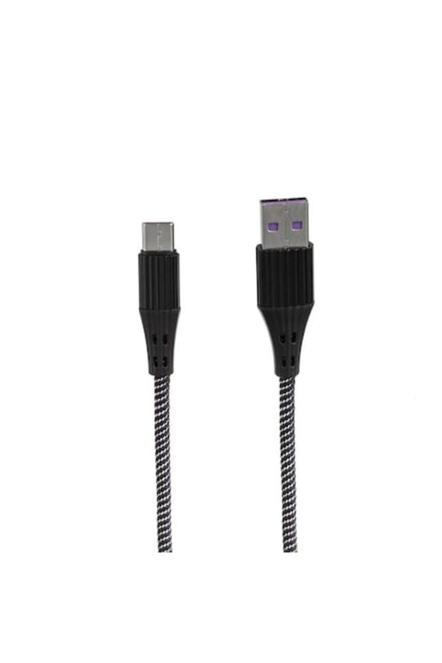 Charging & Data Transfer Cable USB - Type C 2.4A Braided 1m - 1