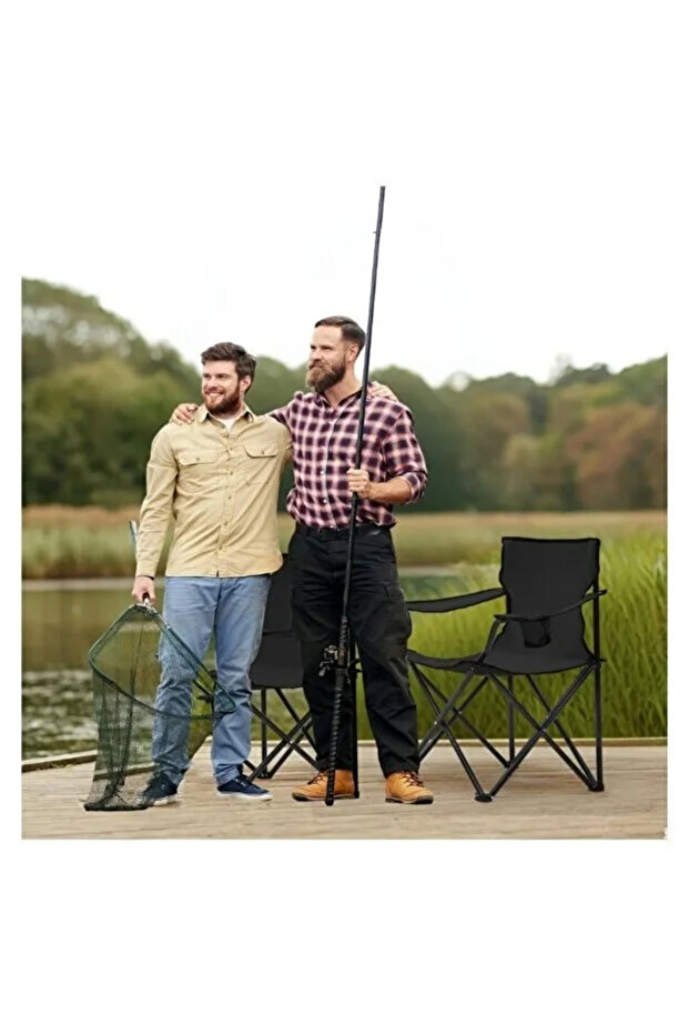 Camping chair set consisting of 4 folding chairs made of Oxford cloth and metal legs - comfortable and lightweight, - 5