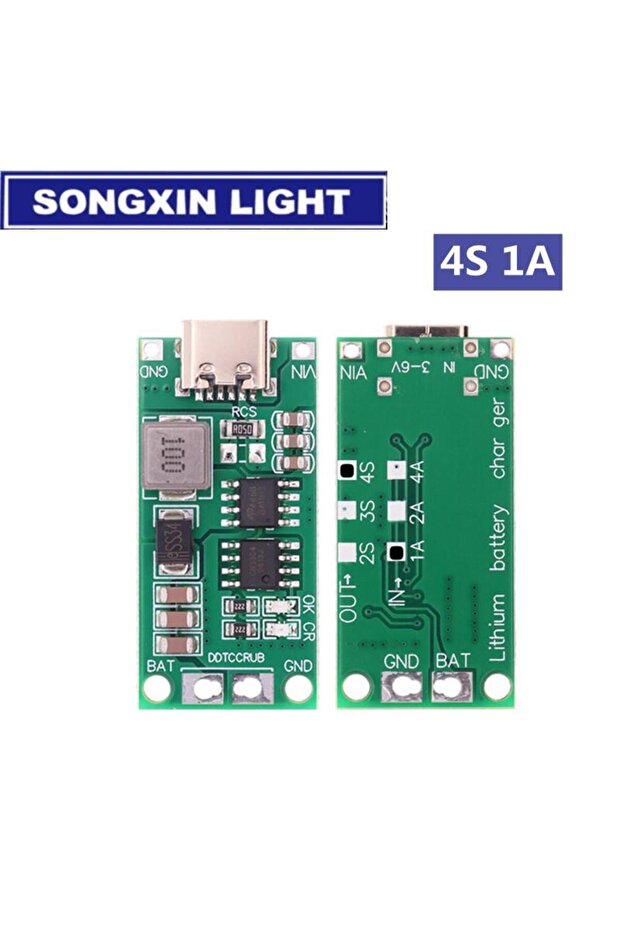 شاحن ليثيوم بوليمر ليثيوم أيون 7.4 فولت متعدد الخلايا 4S 1A 2S 3S 4S Type-C إلى 8.4V 12.6V 16.8V معزز للرفع