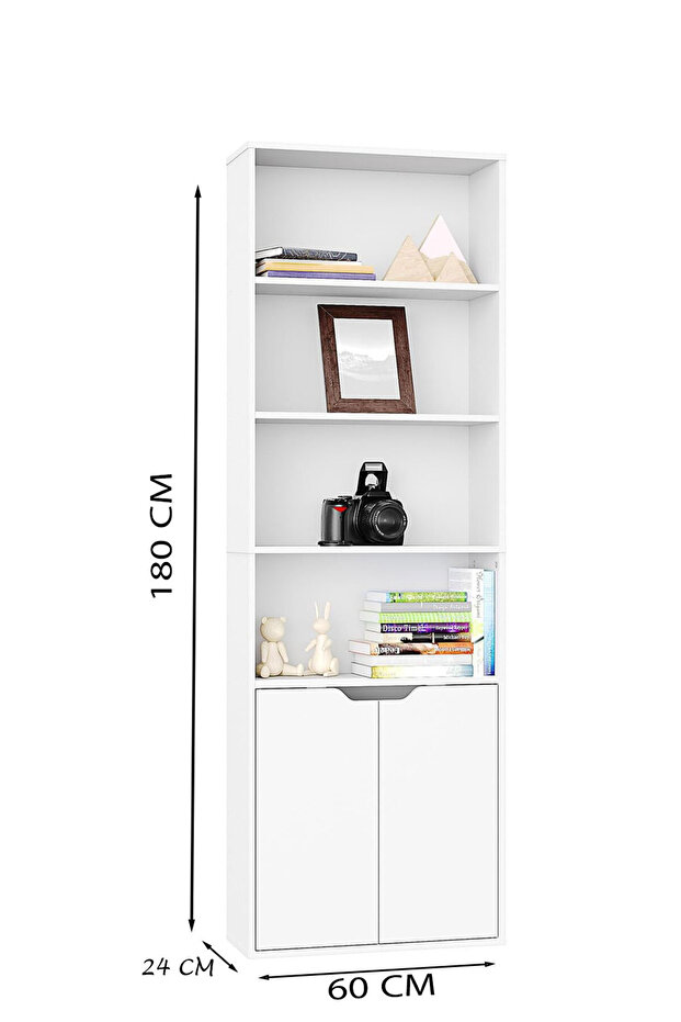 6-Shelf Bookcase – Storage & Display Unit for Offices and Homes - 3