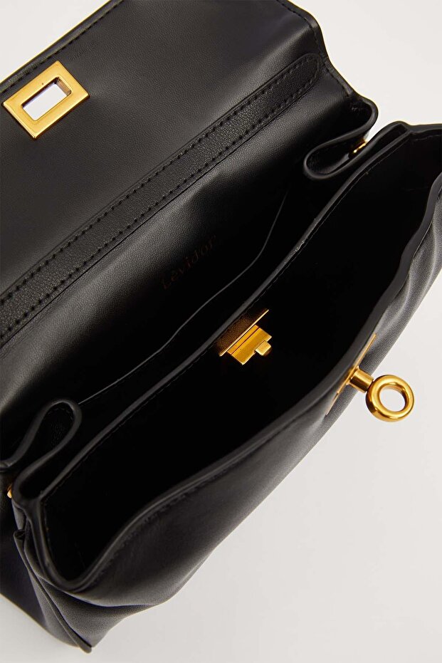 Black Compact Model Handbag - 3