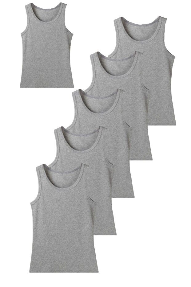 6-Piece Strappy Stretch Fabric Cotton Men's Tank Top