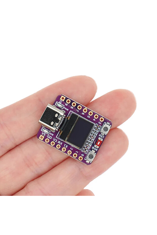 ESP32 C3 0.42inch Oled Lcd Super Mini Geliştirme Kartı Wifi Bluetooth Type-C Usb 160Mhz 4MB Flash - 5