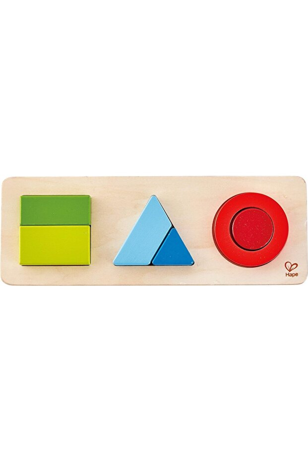 Geometry Puzzle, Wooden Geometric Shapes, Learning & Educational Puzzle, Wooden Toy, 7 Pieces - 2