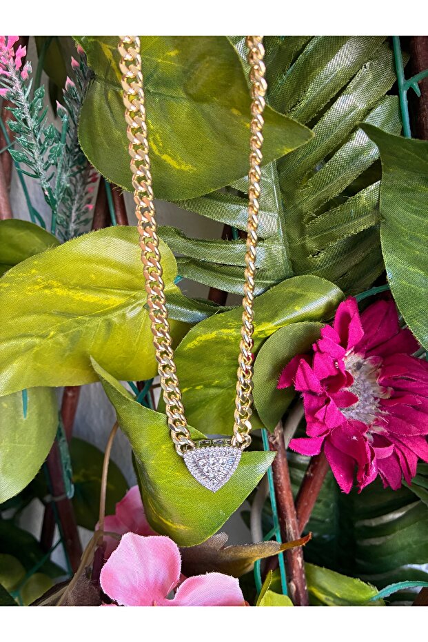 Taşlı vip kolye - 1