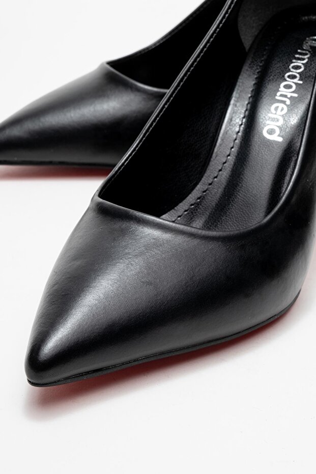 Kadın Stiletto Ayakkabı; SİYAH CİLT - 3