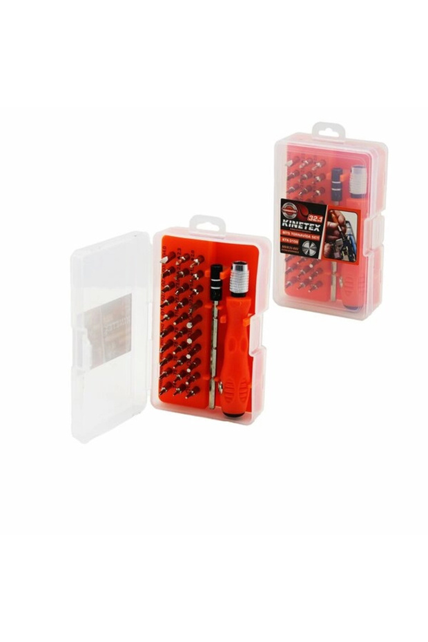KINETEX KTX-3150 ( 32İN1 ) TORNAVİDA BİTS UÇ SETİ ( 30PCS UÇ + 1-KALEM MODEL T.VİDA SAPI + 1-UZATMA - 1