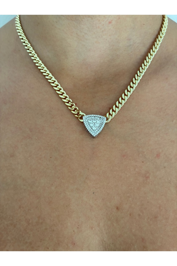 Taşlı vip kolye - 3