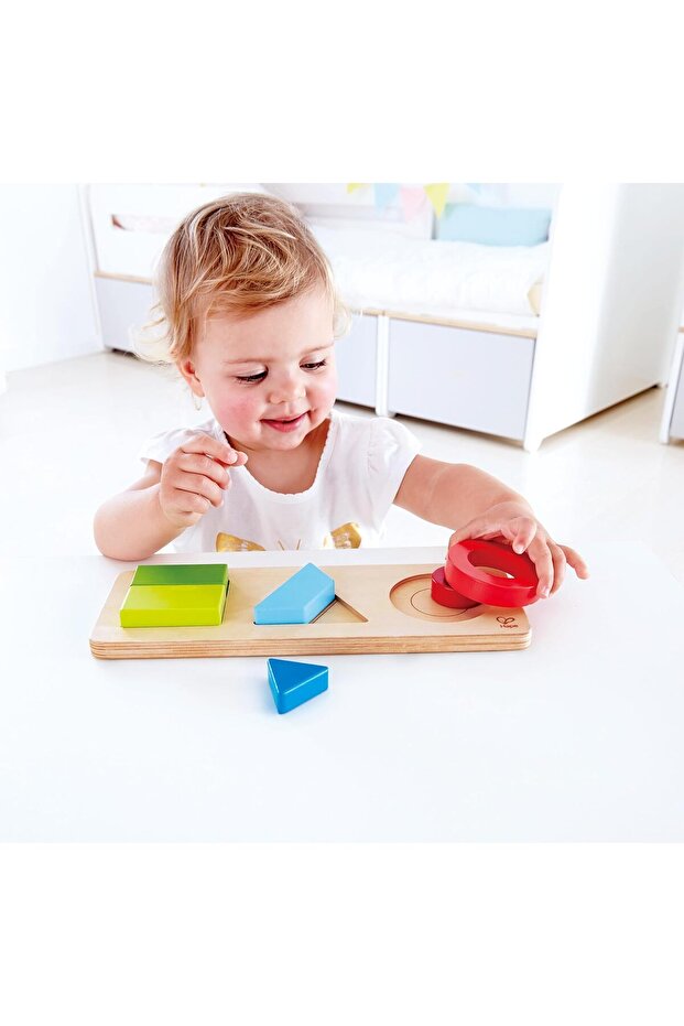 Geometry Puzzle, Wooden Geometric Shapes, Learning & Educational Puzzle, Wooden Toy, 7 Pieces - 3