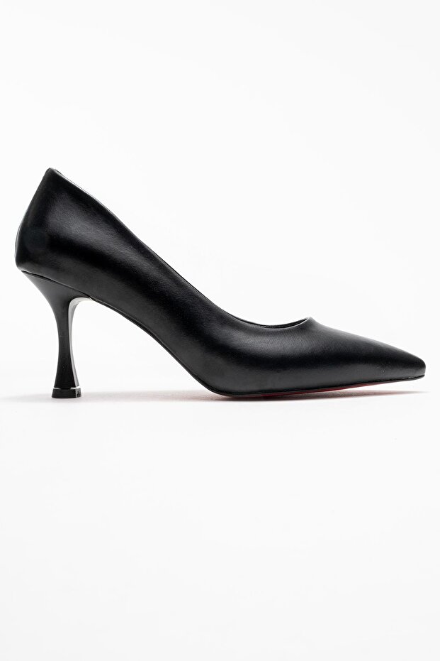 Kadın Stiletto Ayakkabı; SİYAH CİLT - 2