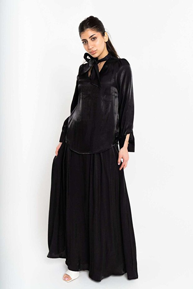 تنورة ماكسي سادة - 1