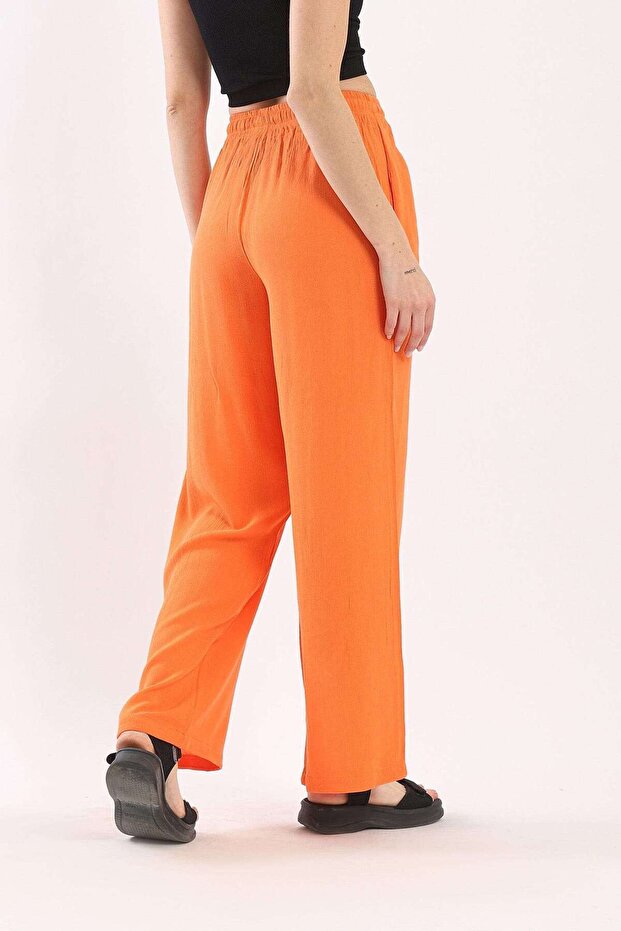 بنطلون واسع الساق سادة - 3