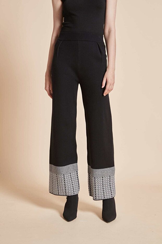 بنطلون سادة كامل الطول بخصر عالٍ - 3