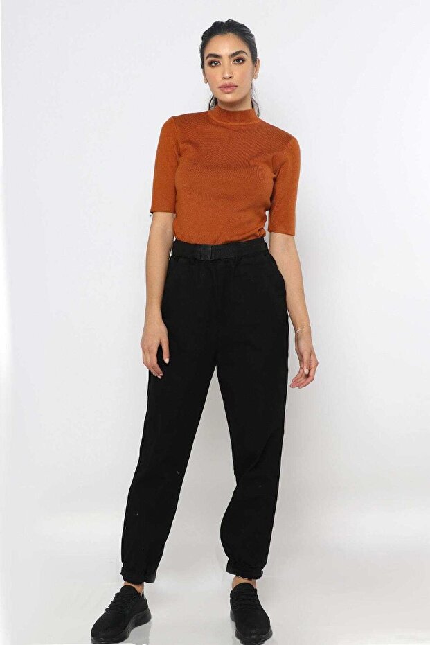 بنطلون سادة عالي الخصر - 2