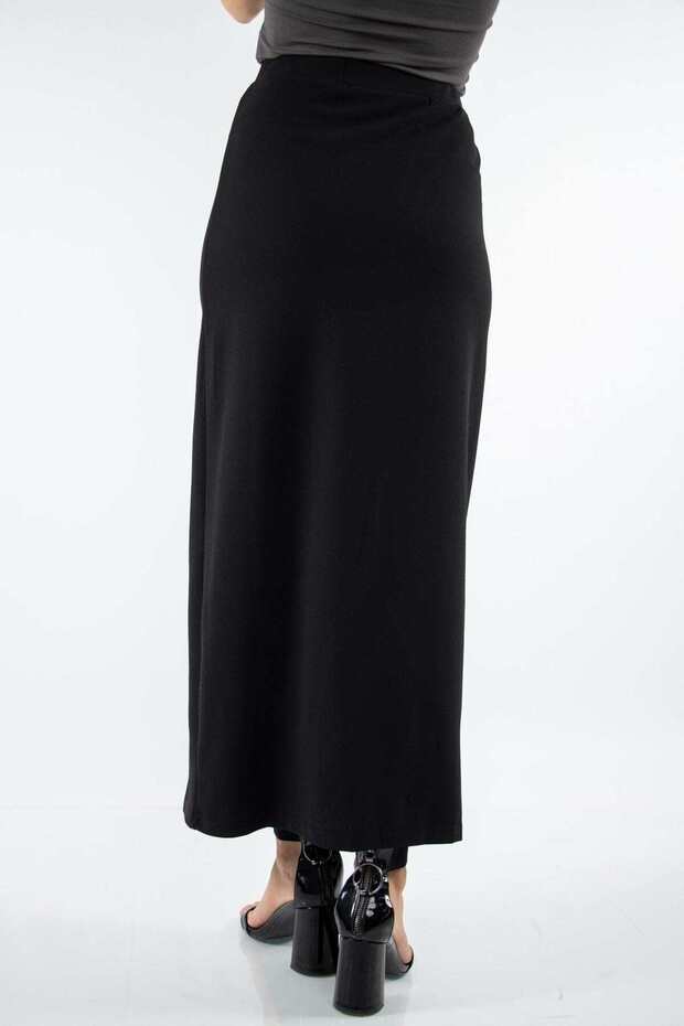 Solid Maxi Skirt - 3