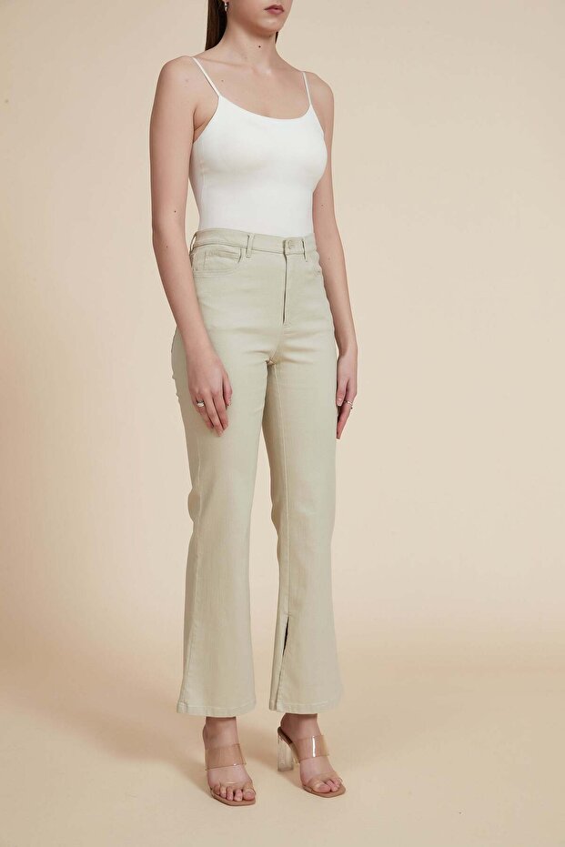 بنطال واسع الساق بطول الكاحل - 5