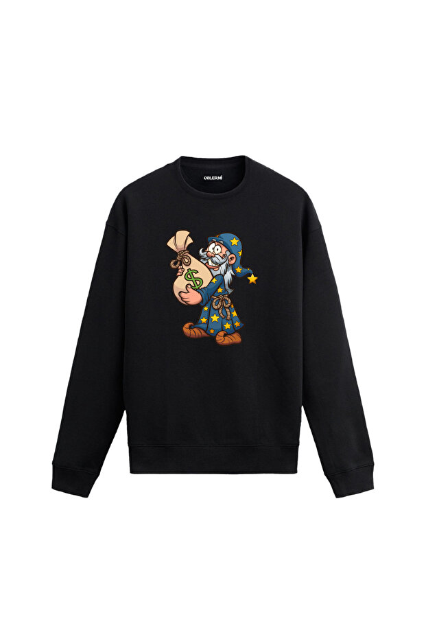 سويت شيرت مطبوع عليه ساحر المرح - 1