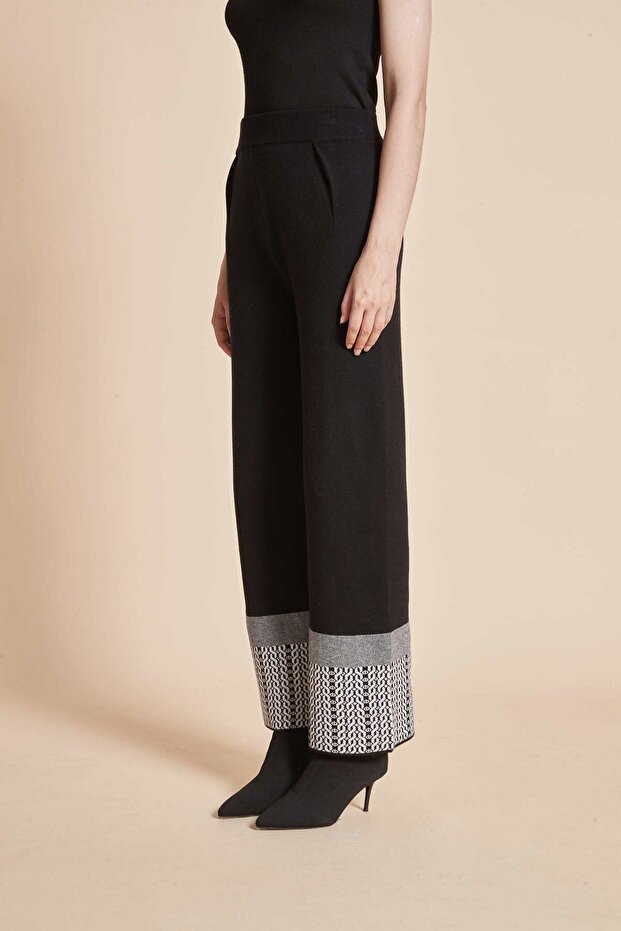 بنطلون سادة كامل الطول بخصر عالٍ - 5