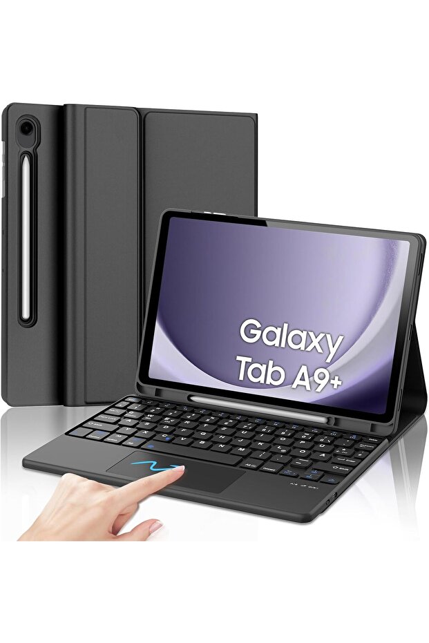 Samsung Galaxy Tab A9 Plus Keyboard Case - Galaxy Tab A9+ Keyboard with Touchpad, QWERTY Keyb - 1