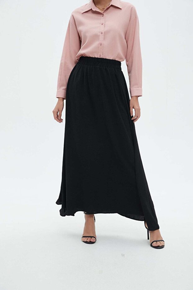 تنورة ماكسي سادة - 1