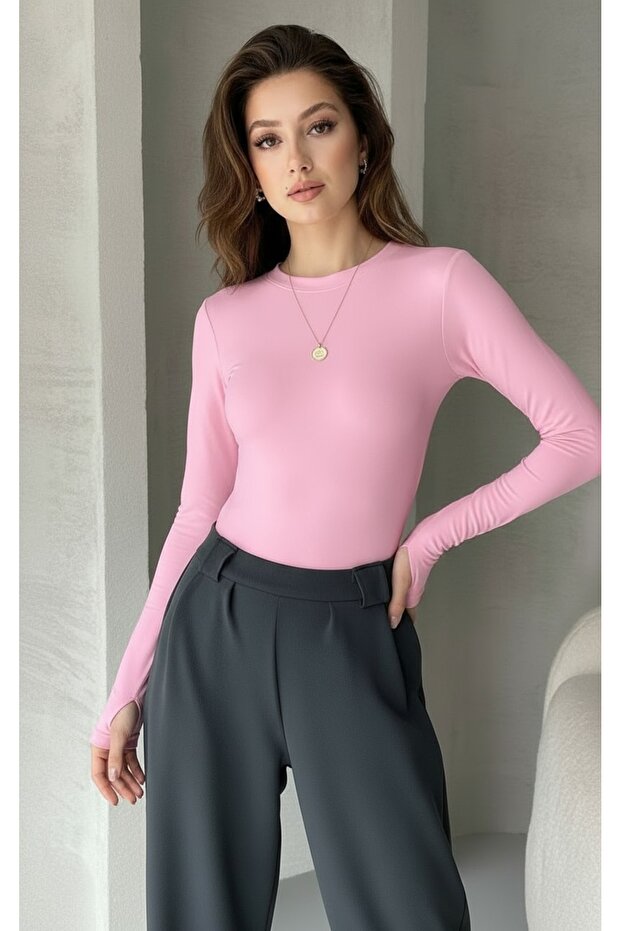 Parmak Geçirmeli Bluz - 1