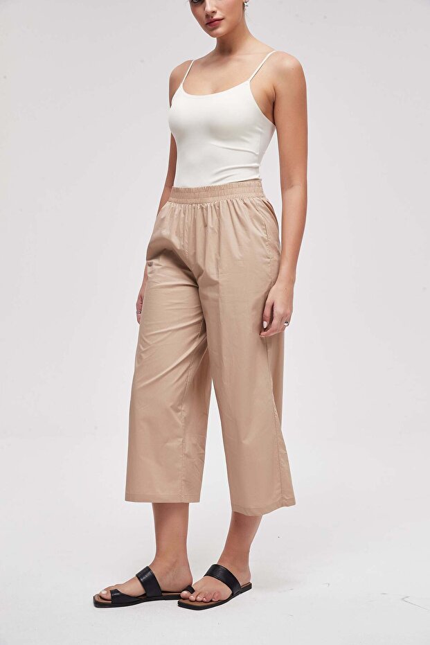 بنطلون سادة بجيوب جانبية - 2