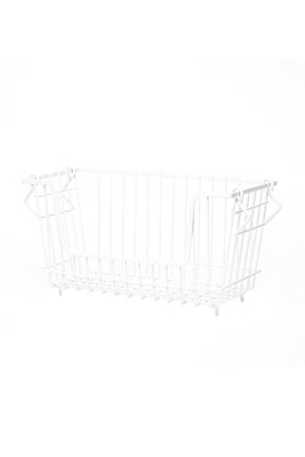 سلة ميسان القابلة للتكديس - بيضاء 32 سم - 1