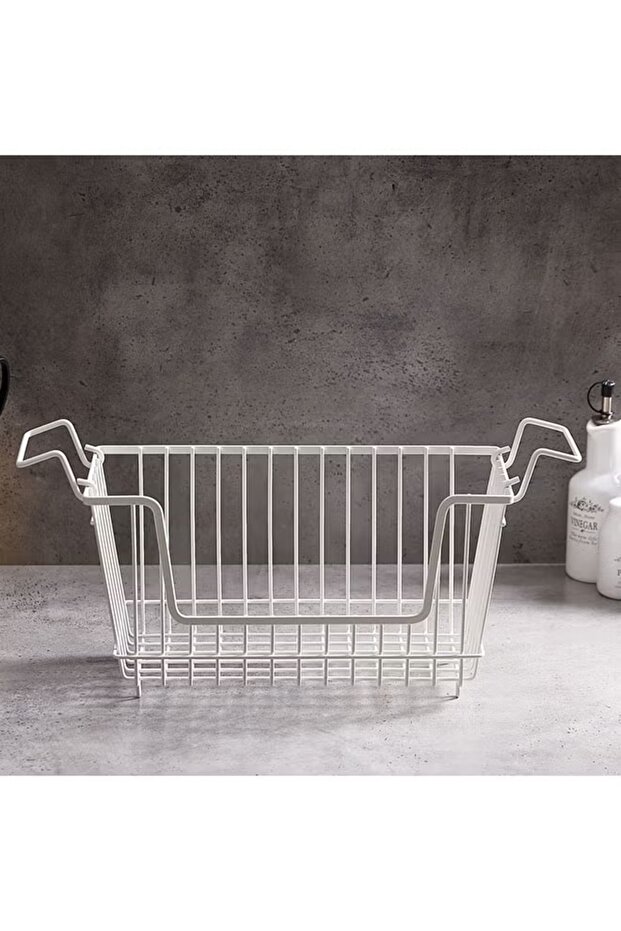 سلة ميسان القابلة للتكديس - بيضاء 32 سم - 3