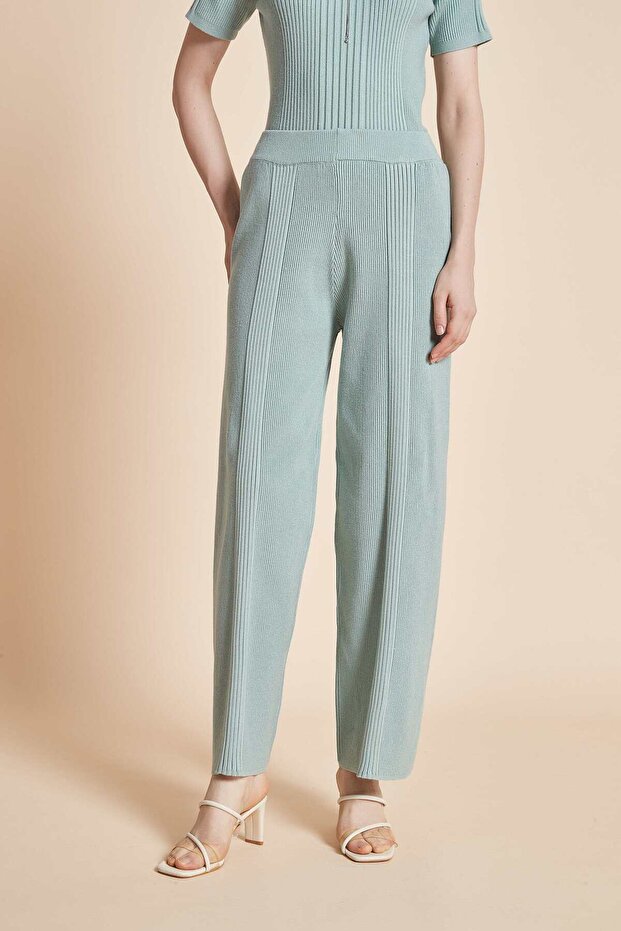 Solid Full Length Pants - 6