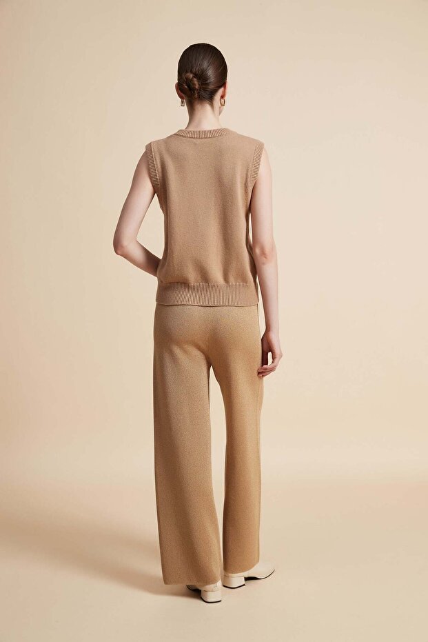 بنطلون واسع الساق سادة - 5