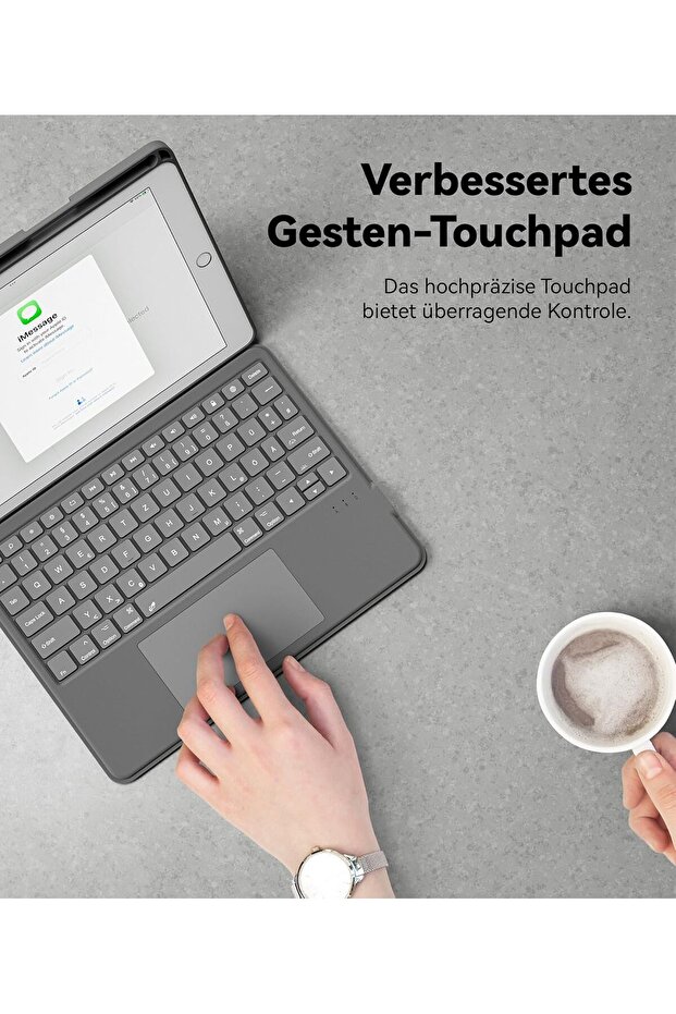 iPad 9 Generation Case with Keyboard, Backstand Rugged Keyboard for iPad 10.2 9/8/7 Generati - 4