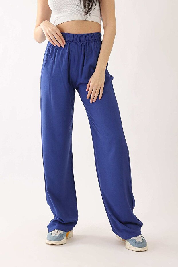 Solid Wide-Leg Pants - 1