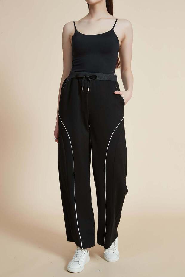 بنطال مخطط بطول كامل - 1