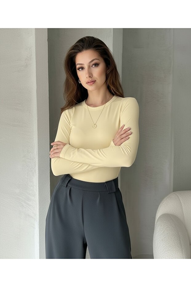 Parmak Geçirmeli Bluz - 4