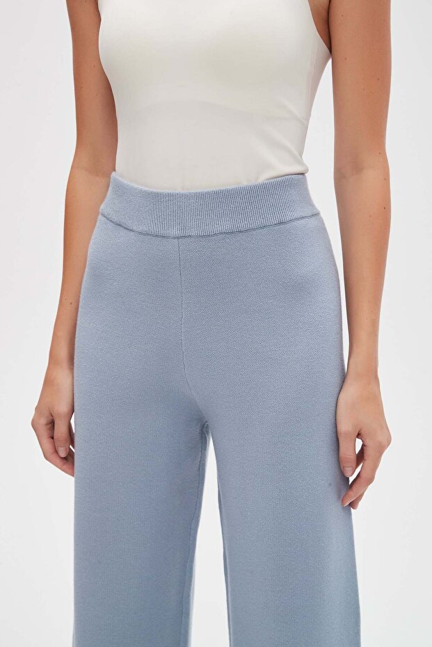 بنطلون واسع الساق سادة - 3