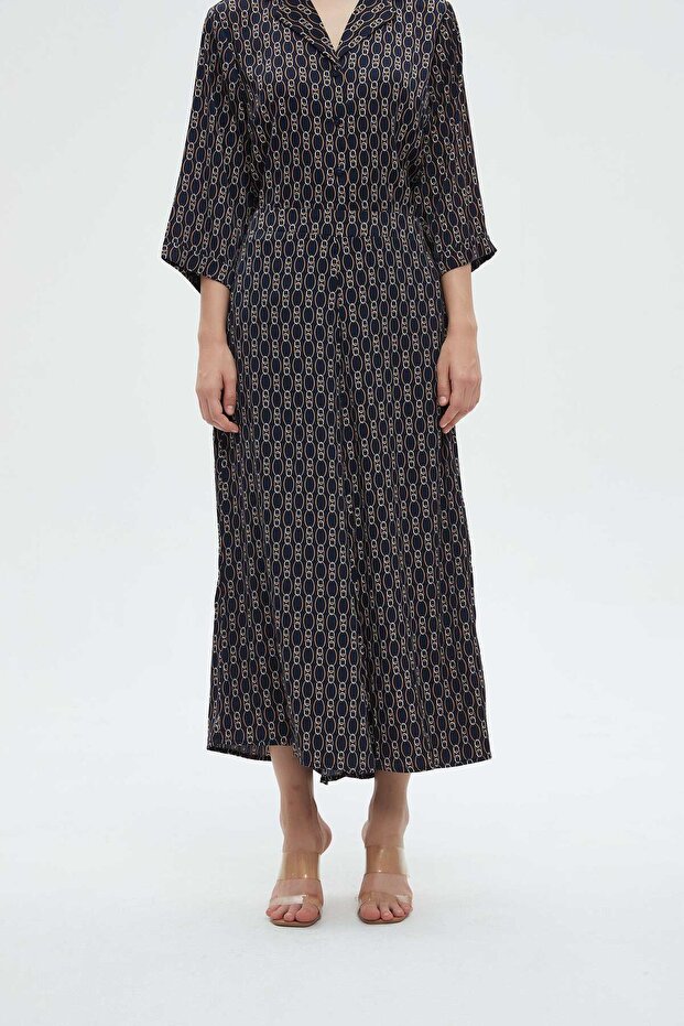 بنطلون مطبوع بطول ثلاثة أرباع - 1