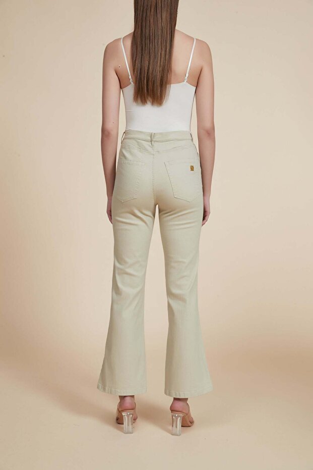 بنطال واسع الساق بطول الكاحل - 3