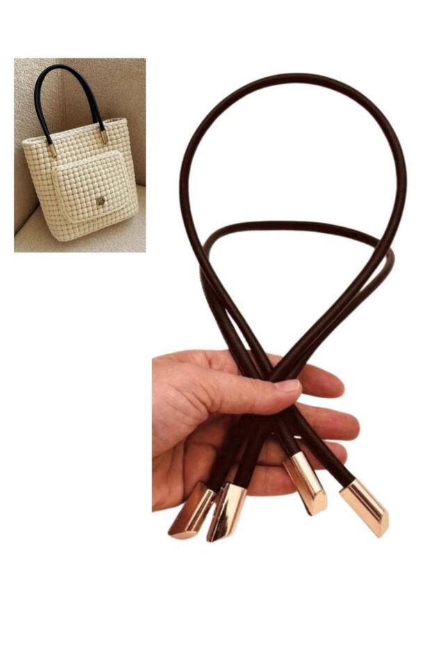60 cm Dark Brown Color Trend Model Double Bag Handle