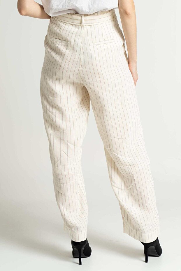 بنطال مخطط برباط - 2