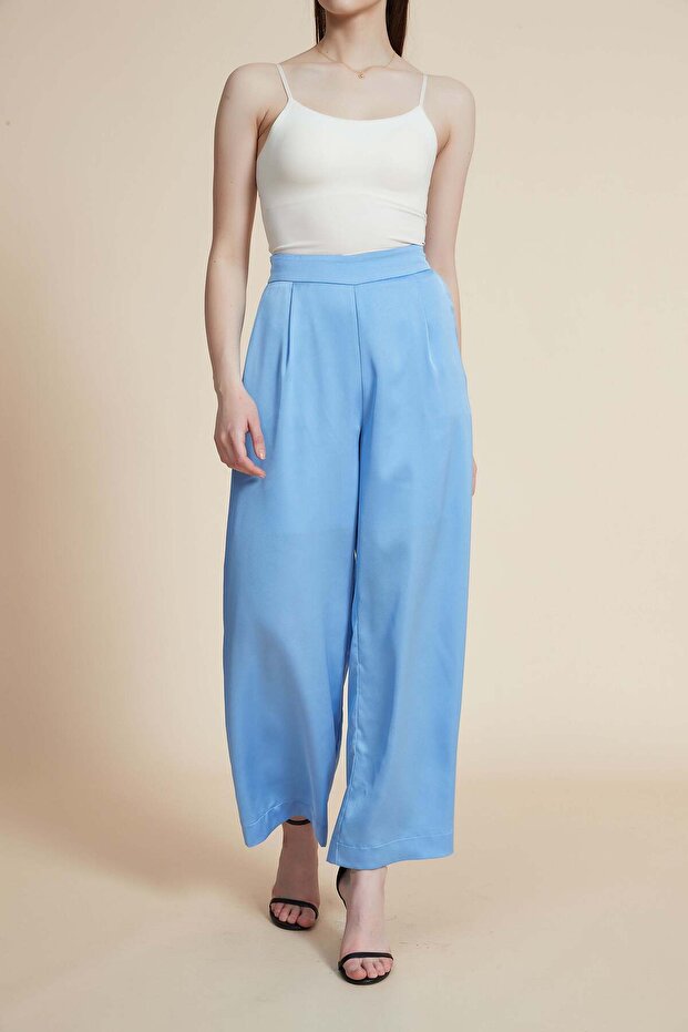 Solid Full Length Pants - 1