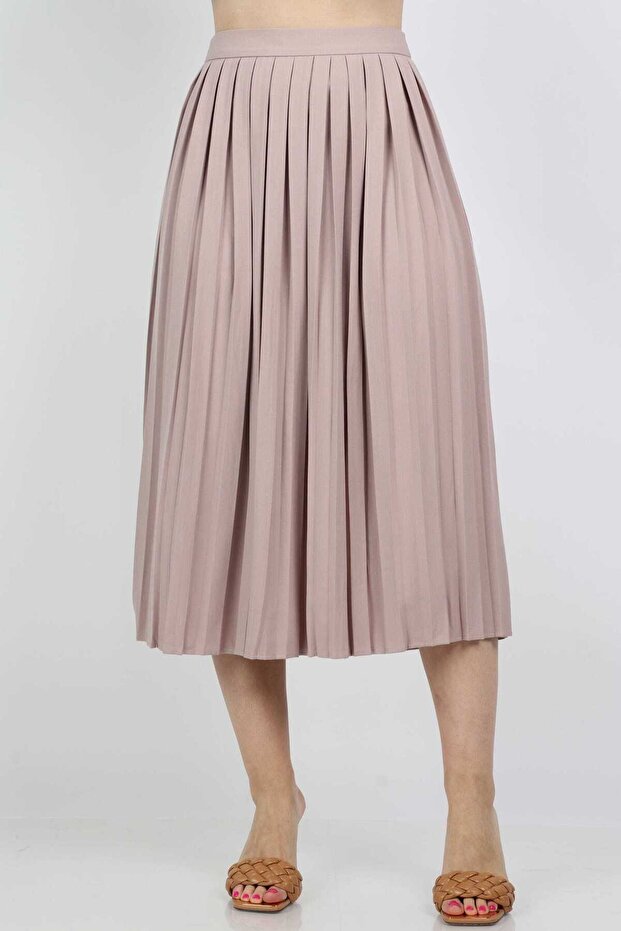 Pleated Midi Skirt