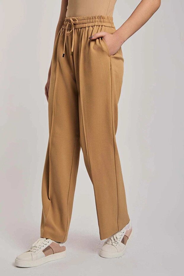Solid Wide-Leg Pants - 3