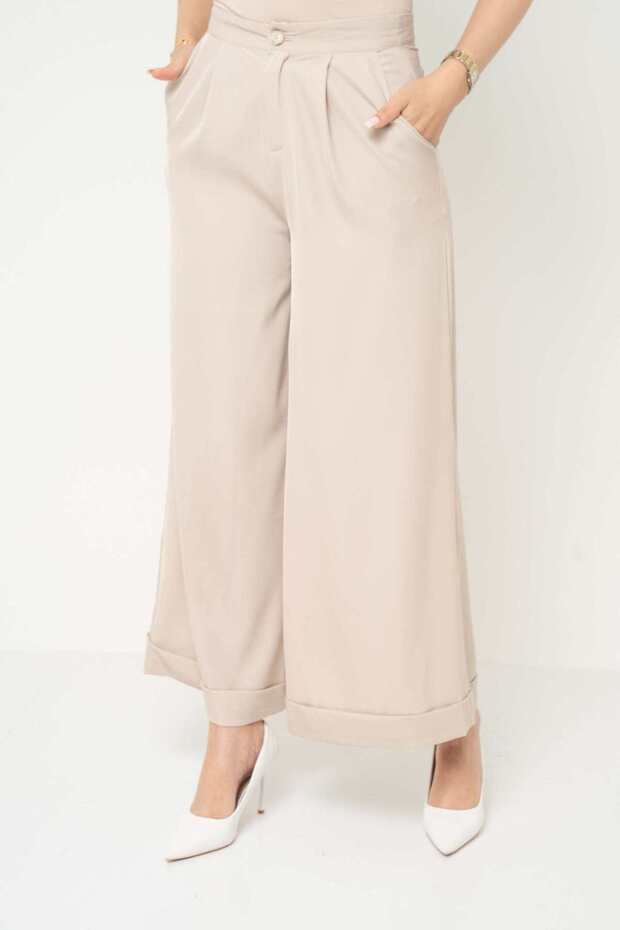 بنطلون نسائي سادة بقصّة بوت كات - 2