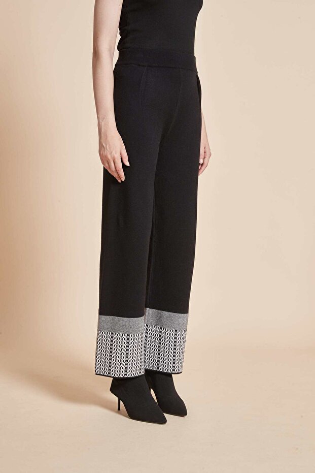 بنطلون سادة كامل الطول بخصر عالٍ - 6