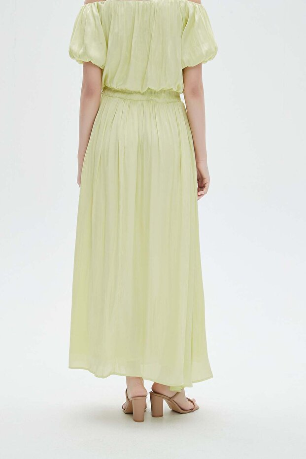 تنورة ماكسي سادة مكشكشة - 7