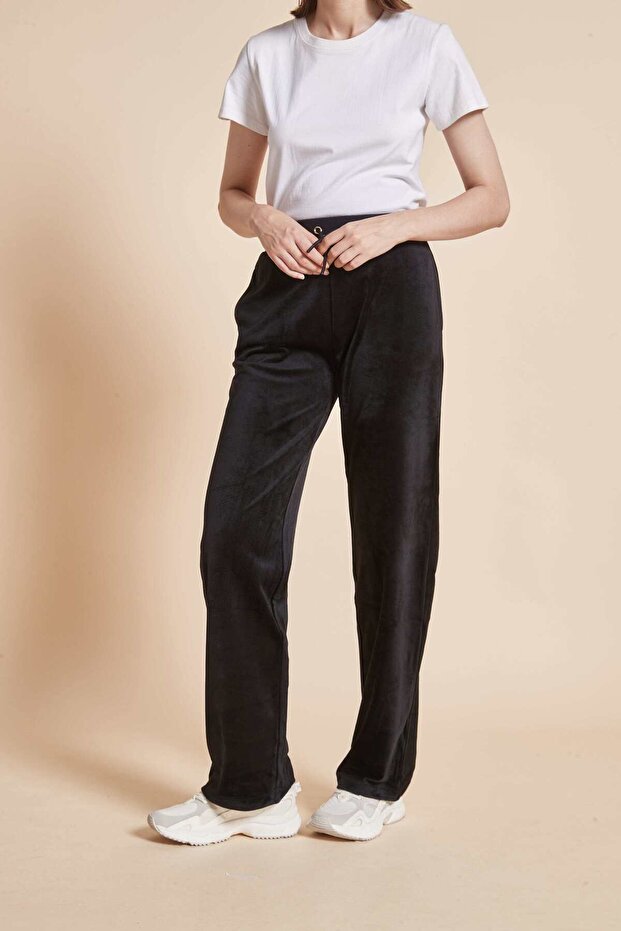 Solid Drawstring Full-Length Pants - 6