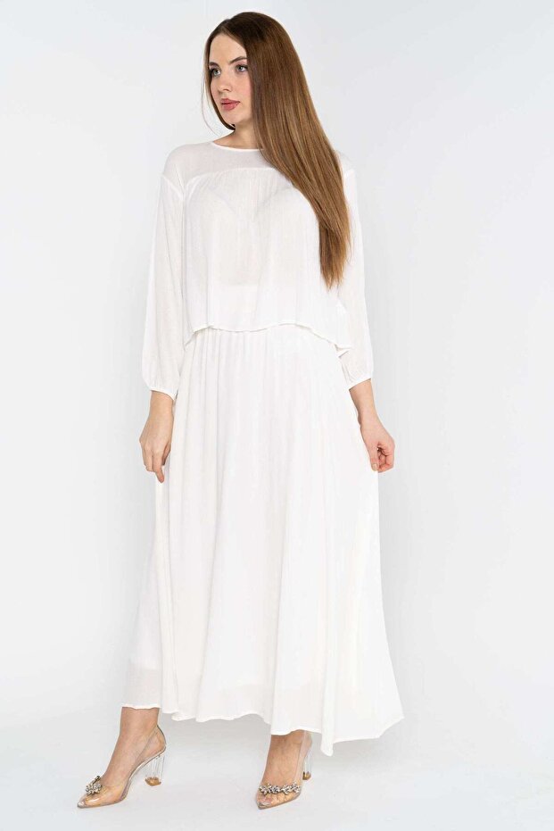 Solid Maxi Skirt - 1