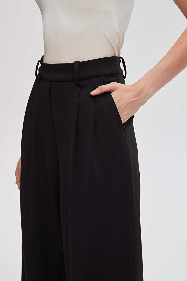 Pleated Long Pants - 5