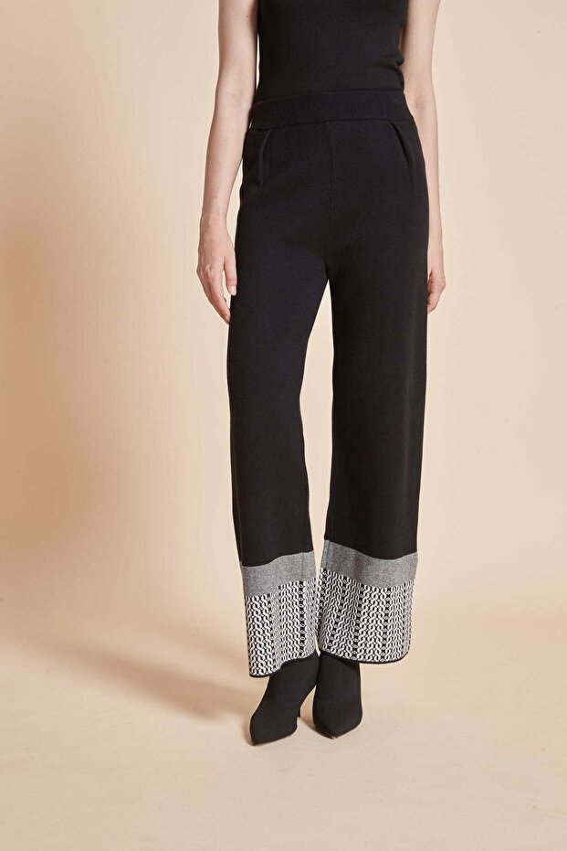 بنطلون سادة كامل الطول بخصر عالٍ - 2