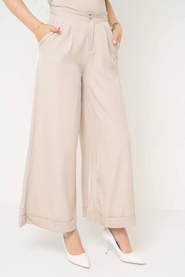 بنطلون نسائي سادة بقصّة بوت كات - 3